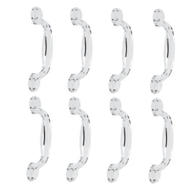 Imagem de HEMOTON 8 Peças cabo acrílico maçaneta da porta do armário anel de acrílico puxadores para moveis puxador de gaveta raçao puxadores de armário puxadores de gabinete botão cobrir lidar