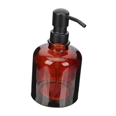 Imagem de FONDOTIN Garrafa marrom dispensador de enxaguatório bucal para banheiro pressione a garrafa da bomba xampu dispensador de sabonete garrafa de bomba garrafa de shampoo de bomba