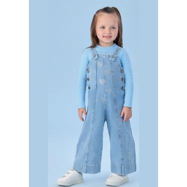 Imagem de Infantil - Macacão Jeans Petit Cherie 2 Azul  menina