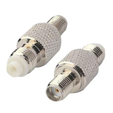 Imagem de Conector coaxial BOOBRIE SMA FME fêmea para SMA fêmea adaptador coaxial adaptador de antena WiFi para antenas sem fio LAN dispositivos cabo coaxial Wi-Fi rádios externos Antena celular Booster pacote com 2
