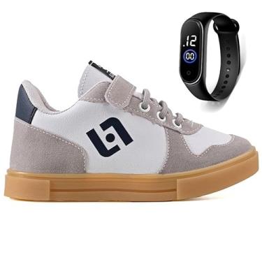 Imagem de Tenis Infantil Casual Sapatenis Meninos Meninas Street Calce Facil + Relogio