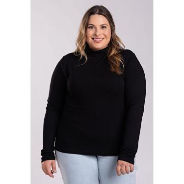 Imagem de Blusa Feminina Manga Longa Plus Size Cacharel Visco Elastano - Serena