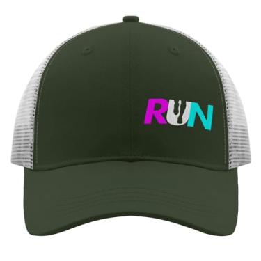 Imagem de Dad Hats Run for Victory Sprint Boné feminino bordado snapback, Verde militar 2, Tamanho Único