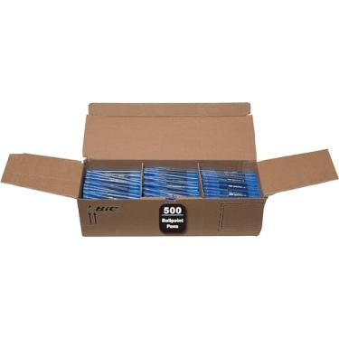 Imagem de BIC Canetas esferográficas redondas Stic Xtra Life, ponta média (1,0 mm), pacote com 500 canetas esferográficas nº 1 em vendas