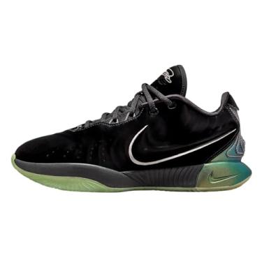 Imagem de Nike Tênis masculino Lebron XXI, Preto/cinza ferro/verde óleo/estanho metálico, 41