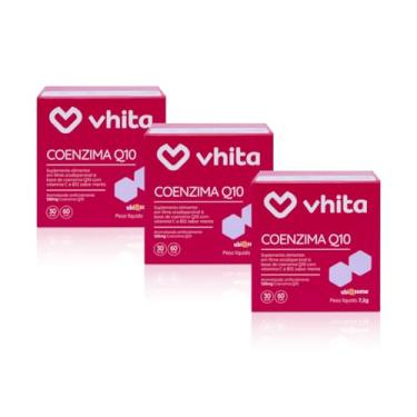 Imagem de Coenzima q10 Ubiquinol 120mg com Vitamina B12 e Vitamina C em filme 30 doses (3 unidades) Vhita