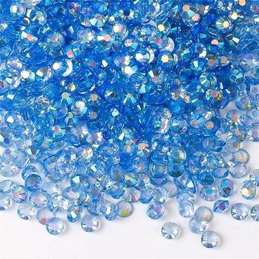 Imagem de 3000 peças SS6 2 mm Flatback Strass AB Clear Round Gems Cristais para Nail Art DIY Crafts Roupas Sapatos Bolsas (Safira Transparente AB)
