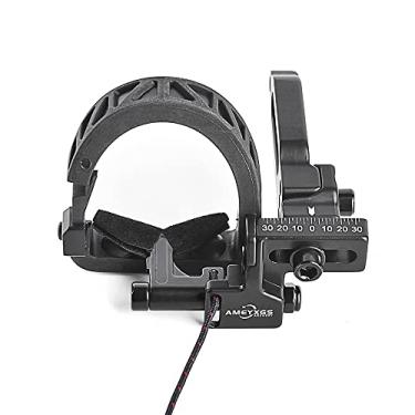 Imagem de ZSHJGJR Descanso de flecha para tiro com arco, contenção total, descanso de flecha, mão direita/esquerda para arco composto, caça e tiro, acessório de tiro com arco (destro)