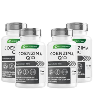 Imagem de 4Un Coenzima Q10 Formula Pura Concentrada 100Mg - 240 Cápsulas - Kit 4 Meses Ecomev