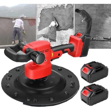 Imagem de Máquina de alisamento de parede de cimento de alta eficiência 1680w, limpador portátil, pedreiros, balde de gesso, ferramentas de espátula com bateria de lítio sem escova, 2X2500MAH