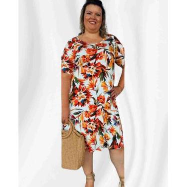 Imagem de Vestido Midi Manga Curta All Curves Floral - By Ana Poloniato