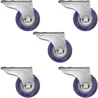 Imagem de Kit 5 Rodinha Para Móveis Rodizio de Silicone P/Cama Auxiliar Sofá Retratil Bicama