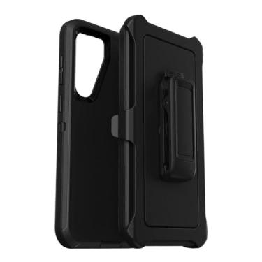 Imagem de Capa de Celular Defender, Compatível com Samsung Galaxy S23+, S23 Plus, Proteção de Porta, Suporte com Clipe, Preto