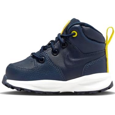 Imagem de Nike Bota Manoa para bebês/bebês (BQ5374-401, Obsidiana/Summit Branco/Amarelo Opti/Obsidiana), Obsidiana/Summit Branco/Amarelo Opti/Obsidiana, 4 Toddler