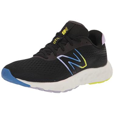 Imagem de New Balance Tênis de corrida feminino 520 V8, Preto/roxo, 36