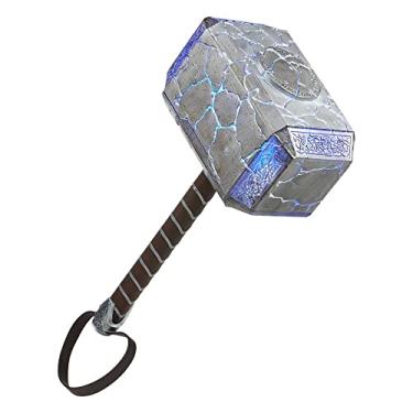 Imagem de Hasbro Marvel Legends Series Thor Mjolnir Premium Electronic Roleplay Hammer with Lights and Sound FX, Multicolor (F3560)