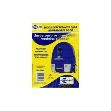 Imagem de Saco Para Aspirador De Pó Modelo Silencer C/3 Und - Porto Pel