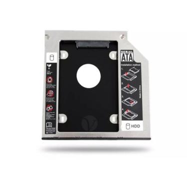 Imagem de Adaptador Caddy DVD para Segundo HD ou SSD 2.5 SATA 9,5mm - Importado