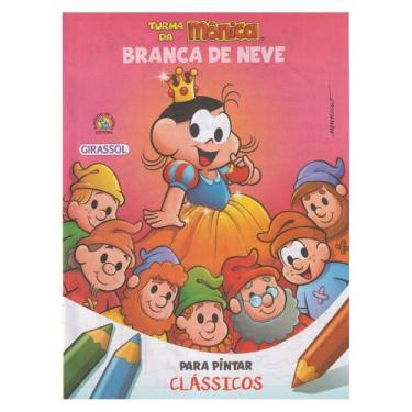 Imagem de Livro Para Pintar Turma Monica Lembrancinha Branca De Neve - Girassol