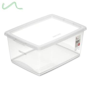 Imagem de Caixa Organizadora 15L Ordene Design Moderno Cristal
