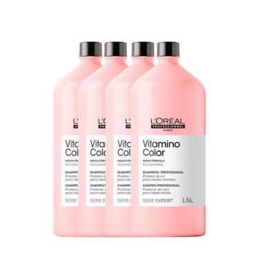Imagem de Kit (4und) Shampoo Vitamino Color 1,5L - L'oreal - L'Oréal Professionn