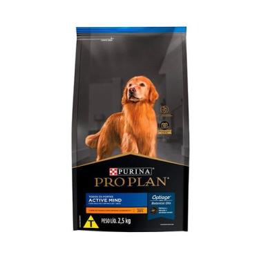 Imagem de Ração Proplan Active Mind para Cães Adultos 7+ Sabor Frango - 2,5kg - 