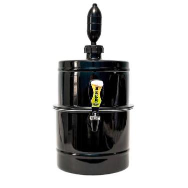 Imagem de Chopeira 100% Alumínio Preta Cabe 7 Garrafa 600ml Ou 12 Lata - Beer Ch