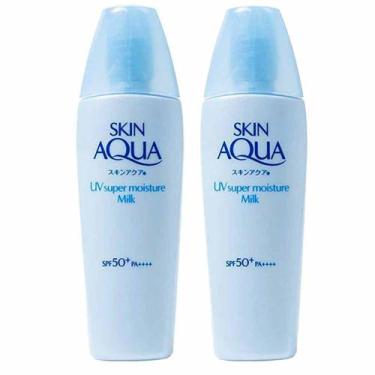 Imagem de Skin Aqua Protetor Solar Super Moisture Milk FPS50 Kit com 2 Unidades,