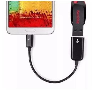 Imagem de Cabo Adaptador Celular V8 Micro-Usb Conversor OTG Mouse Pen drive Univ