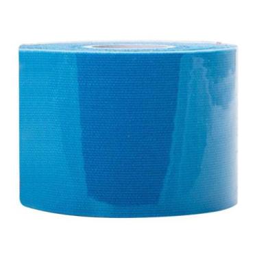 Imagem de Fita Kinesio Tape Bandagem Funcional Elástica Adesiva Azul - Mare Vend