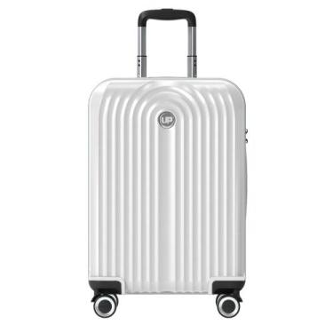 Imagem de Mala De Viagem Bordo Luxo 4 Rodas Duplas De Giro 360 Up4you, Branco