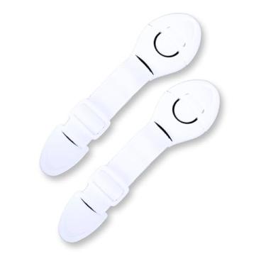 Imagem de Mommy's Helper Aparelho ajustável | Cadeados de segurança para bebês, eletrodomésticos à prova de crianças, gavetas, assentos sanitários, lixeira, geladeira, forno e muito mais | Adesivo forte com