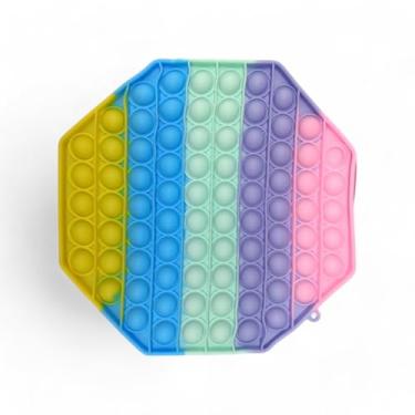 Imagem de Brinquedo Pop It Fidget Toy Anti Stress Sensorial Aumenta Criatividade Grande Coloridos (PP38059)