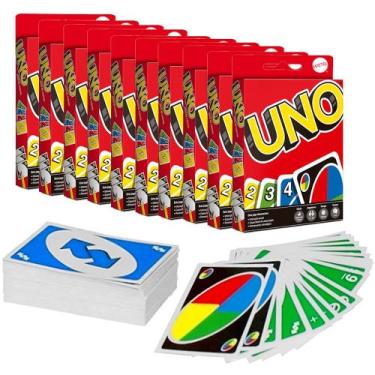 Imagem de Jogo Uno Infantil e Adulto para Revender Atacado 10 Unidades - Mattel,