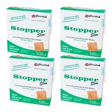 Imagem de Curativo Redondo Stopper Bege 10 Caixas com 500 Unidades cada Proinlab