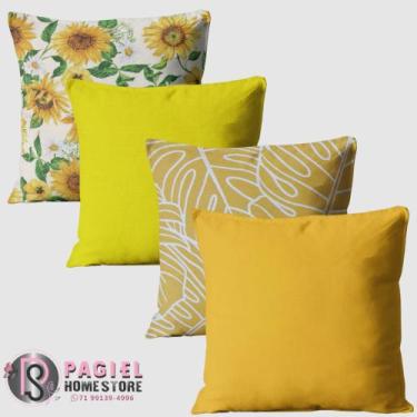 Imagem de Kit Com 4 Capas de almofada Belize 40cmx40cm - PAGIEL HOMESTORE