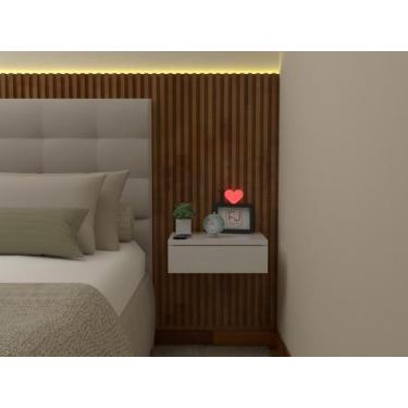 Imagem de Mesa de Cabeceira 30cm MDF com gaveta - FJ DECOR