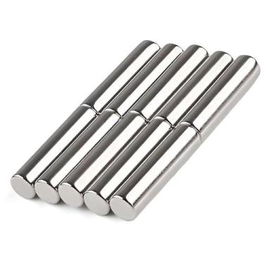 Imagem de 30pcs. Imã De Neodímio Super Forte Cilindro 5x20mm - N35 - Neoimp