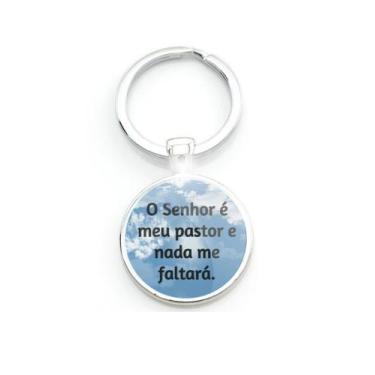 Imagem de Chaveiro O Senhor é Meu Pastor e nada me Faltará Salmos 23 - RECANTOAS