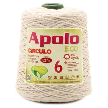 Imagem de Barbante Apolo Eco Circulo N.06 Cru 600g - Linhas Círculo, Amarelo