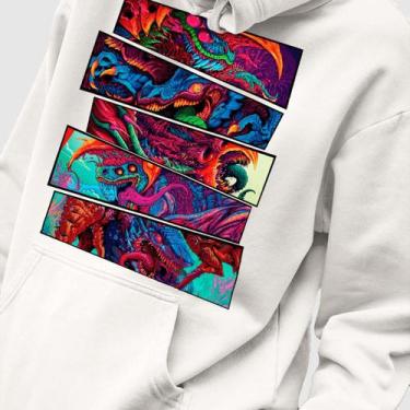 Imagem de Blusa Moletom Genuine Grit Masculina Estampada Algodão 30.1 Hyper Beas