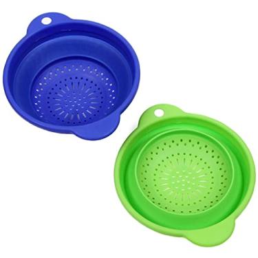 Imagem de Chef Craft Escorredor de silicone selecionado, 20 cm, cor pode variar