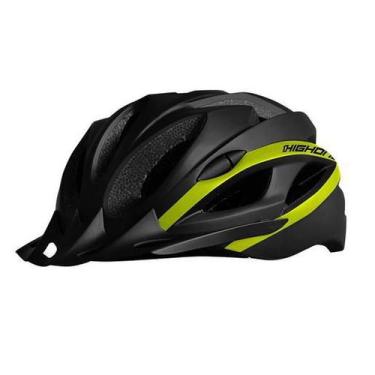 Imagem de Capacete Ciclista Bike Mtb Win Com Vista Led High One, Preto, Amarelo,