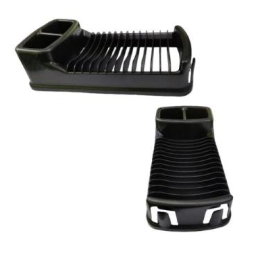 Imagem de Escorredor de Louças Pratos Copos Compacto Preto Injetemp - JW SHOP