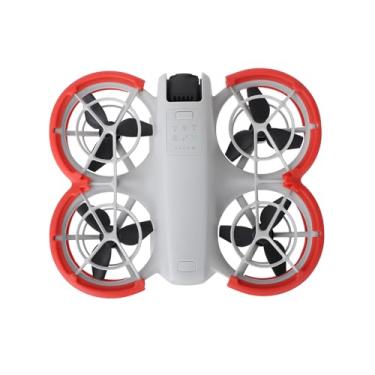 Imagem de FSIDIWT Protetor de hélice para DJI Neo, suporte anticolisão, anel protetor de impacto, para acessórios DJI Neo Drone (vermelho)