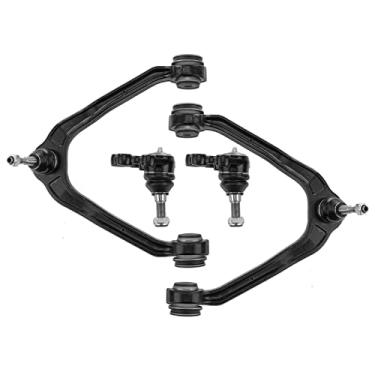 Imagem de A-Premium Conjunto de 4, braço de controle superior dianteiro, junta esférica inferior, compatível com Chevrolet Silverado 1500 1999-2006, GMC Sierra 1500 1999-2006, Sierra 1500 Classic 2007, somente