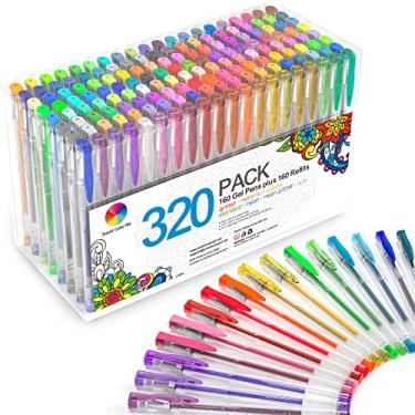 Imagem de Smart Color Art - Conjunto de 320 Canetas de Gel, 160 Cores com 160 Refis, para Livros de Colorir Adultos, Desenho e Pintura