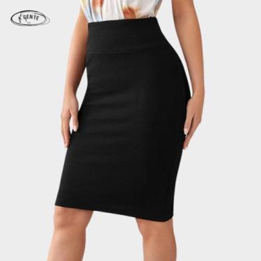 Imagem de Saias Evangelicas Moda Feminina Plus Size Secretaria Midi - COWGIRLS, 