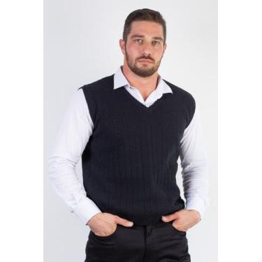 Imagem de Colete de malha masculino 50009 - Éramuz, G, Preto