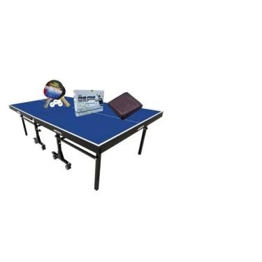 Imagem de MESA PING PONG KLOPF 1008 + Kit Completo 5055 + Capa Fechada + REDE